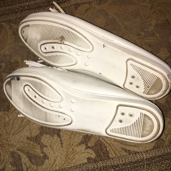 Embellished white sequin Flat Moccasins 9(M - Picture 5 of 8